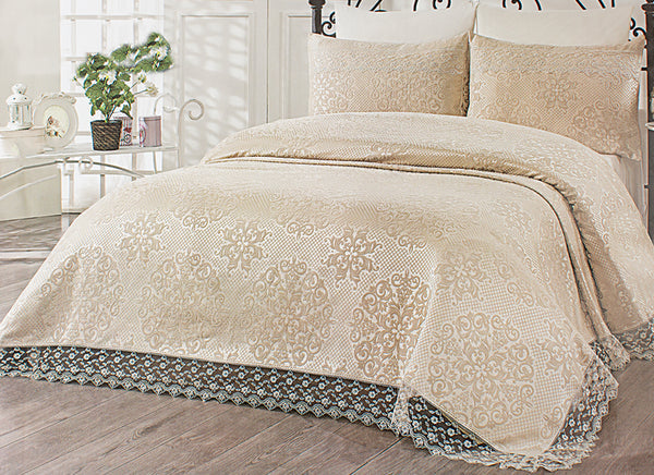 Forbed Chenille Turkish Double Bedspread