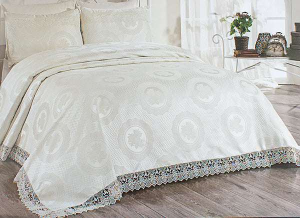 Forbed Chenille Turkish Double Bedspread